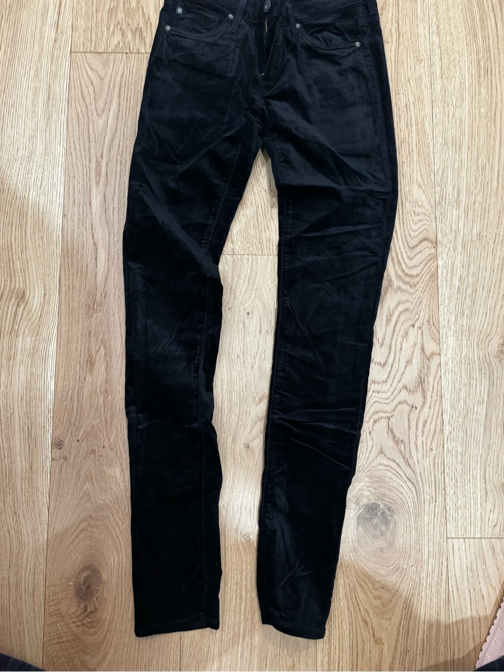 AG Black Slim Velvet Jeans - size 25